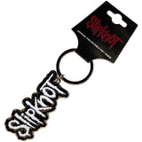 Slipknot: White Logo Black Border Keychain