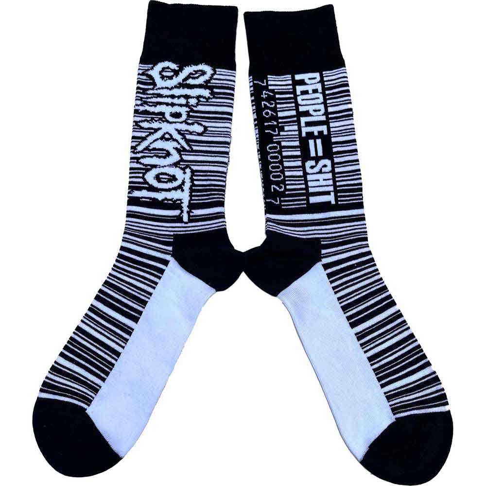 Slipknot: Barcode (UK Size 7 - 11) Strømper – officielt merchandise