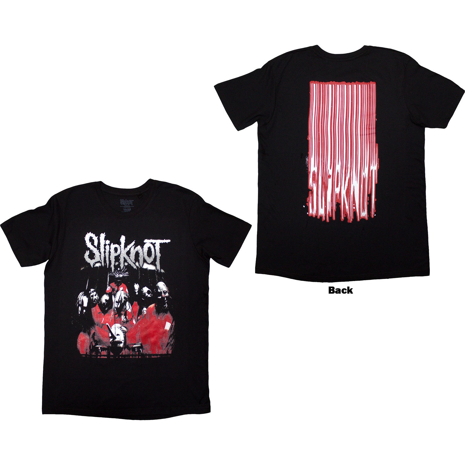 Slipknot: Stretched Barcode T-Shirt (Back Print)