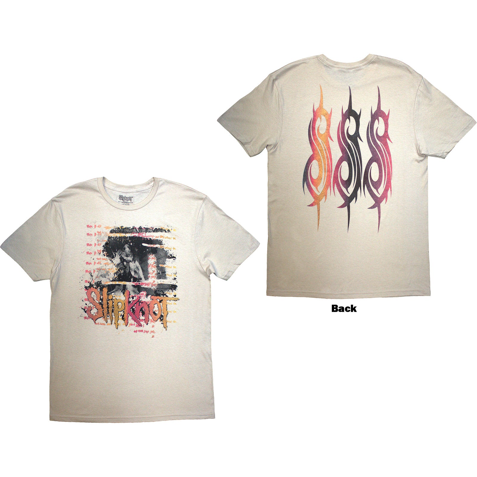 Slipknot: 25th Anniversary Inlay T-Shirt (Back Print)