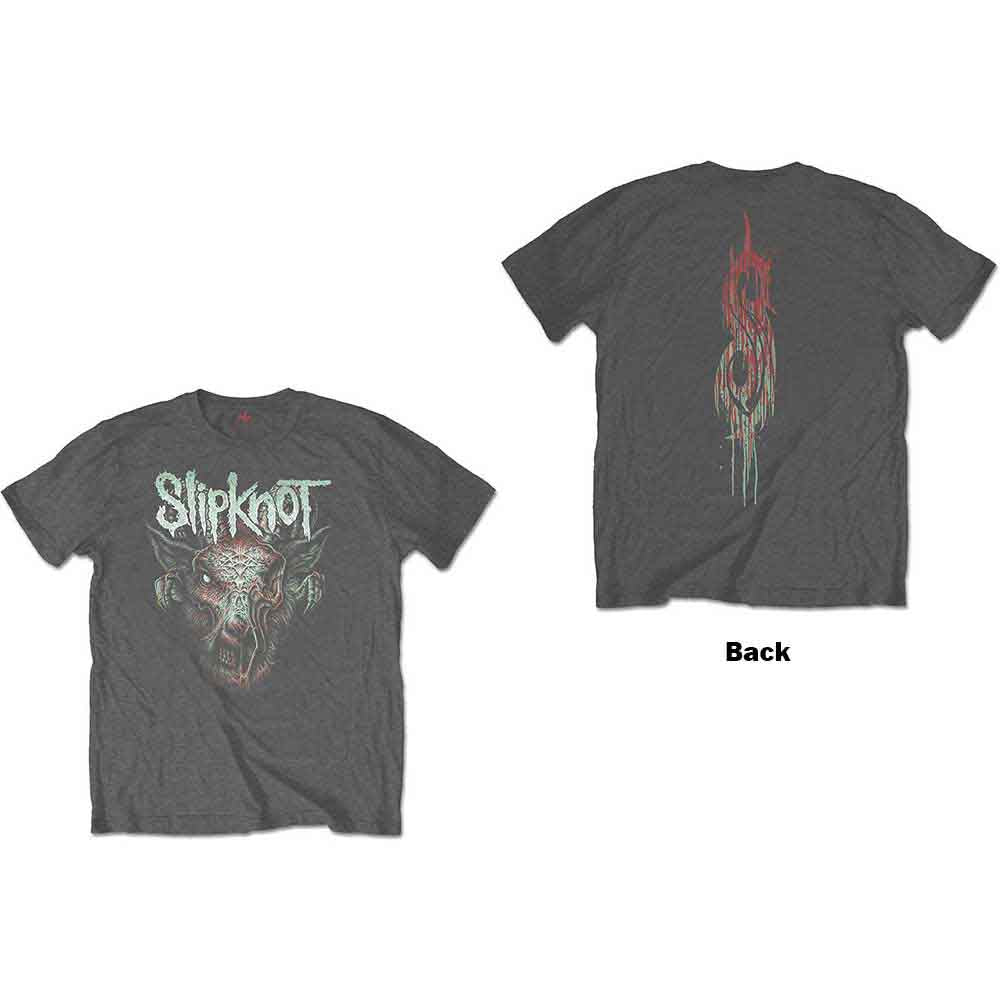 Slipknot: Infected Goat (Charcoal Grey) T-shirt – officielt merchandise