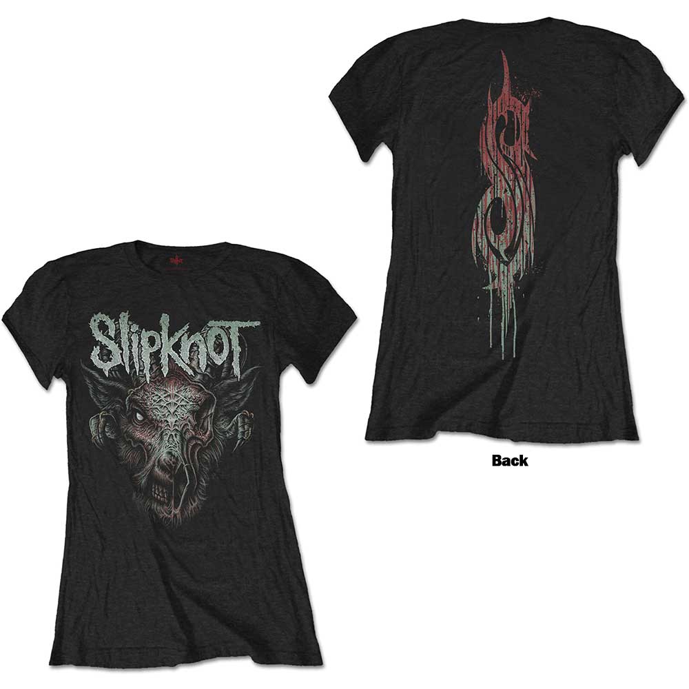 Slipknot: Infected Goat T-Shirt (Kvinder) (Back Print)