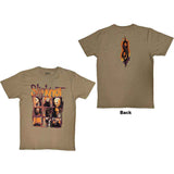 Slipknot: The End - So Far Grid Photos (Tan Brown) T-shirt – officielt merchandise