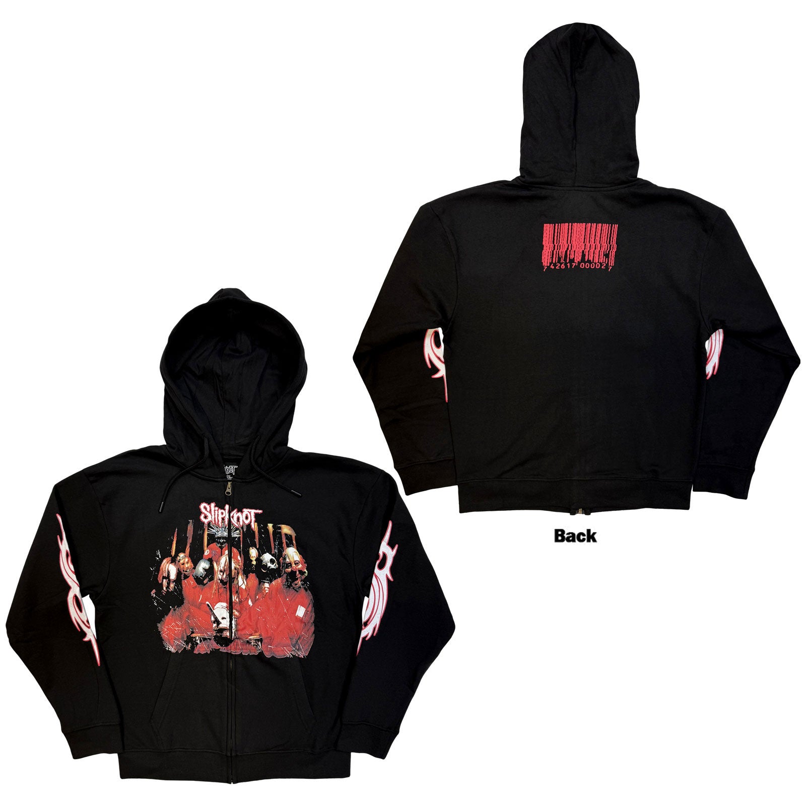 Slipknot: Spit It Out Zipped Hoodie (Back Print)