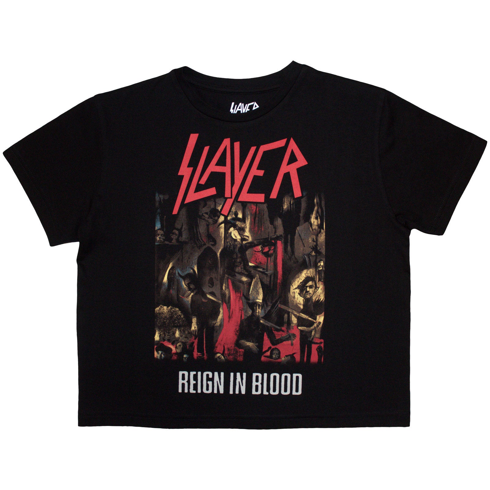 Slayer: Reign In Blood Crop Top (Kvinder)