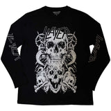Slayer: White Skulls Long Sleeve T-Shirt