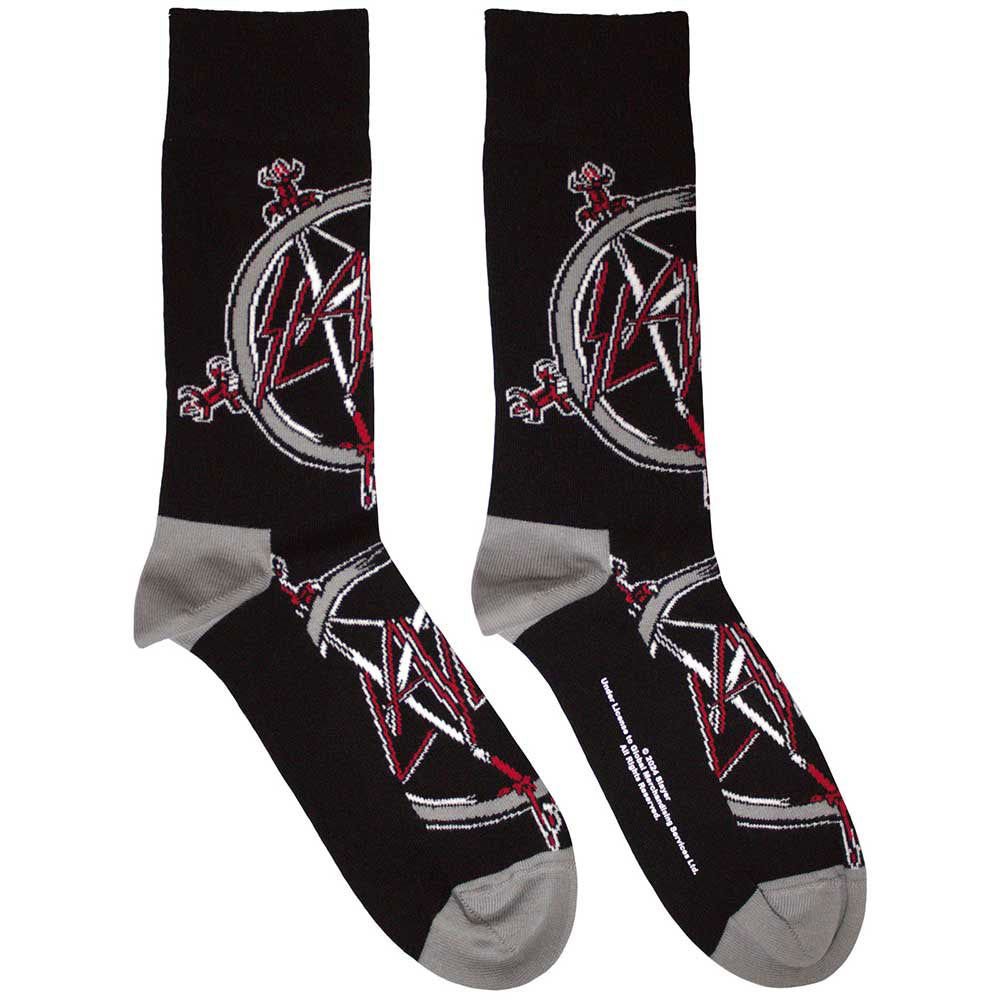 Slayer: Pentagram (UK Size 4 - 7) Strømper – officielt merchandise