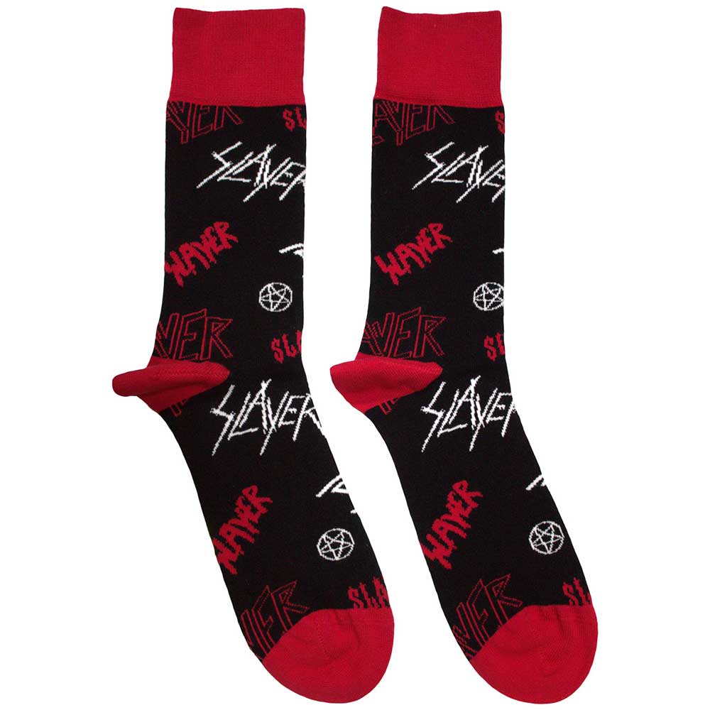 Slayer: Logos Pattern Ankle Socks