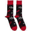 Slayer: Logos Pattern Ankle Socks