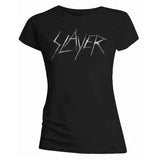 Slayer: Scratchy Logo T-Shirt (Kvinder)