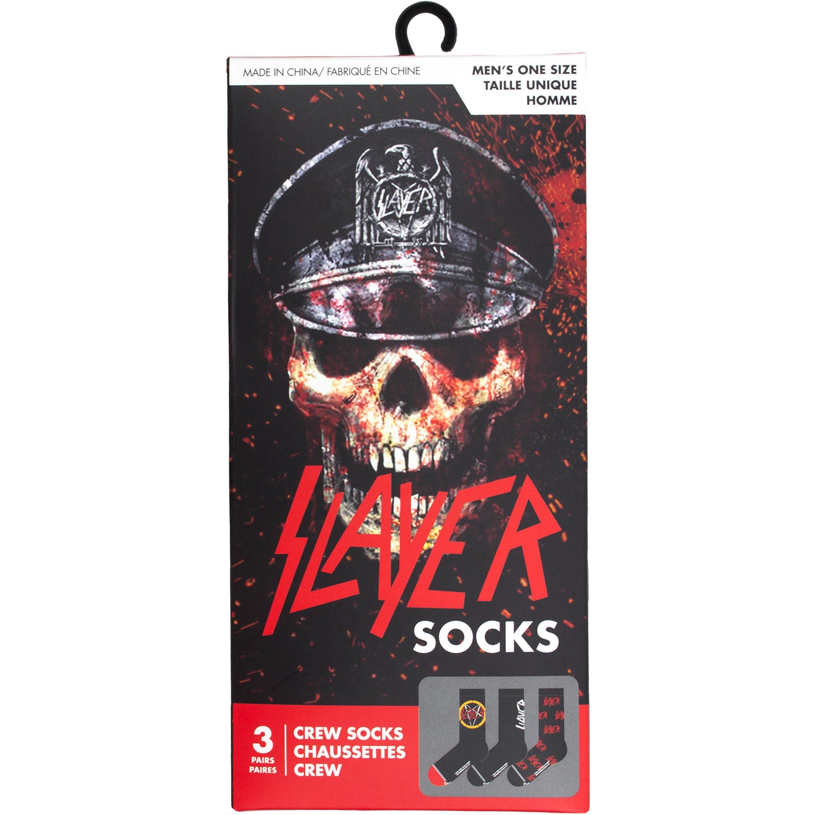 Slayer: Logos (UK Size 6.5 - 11) Strømper – officielt merchandise