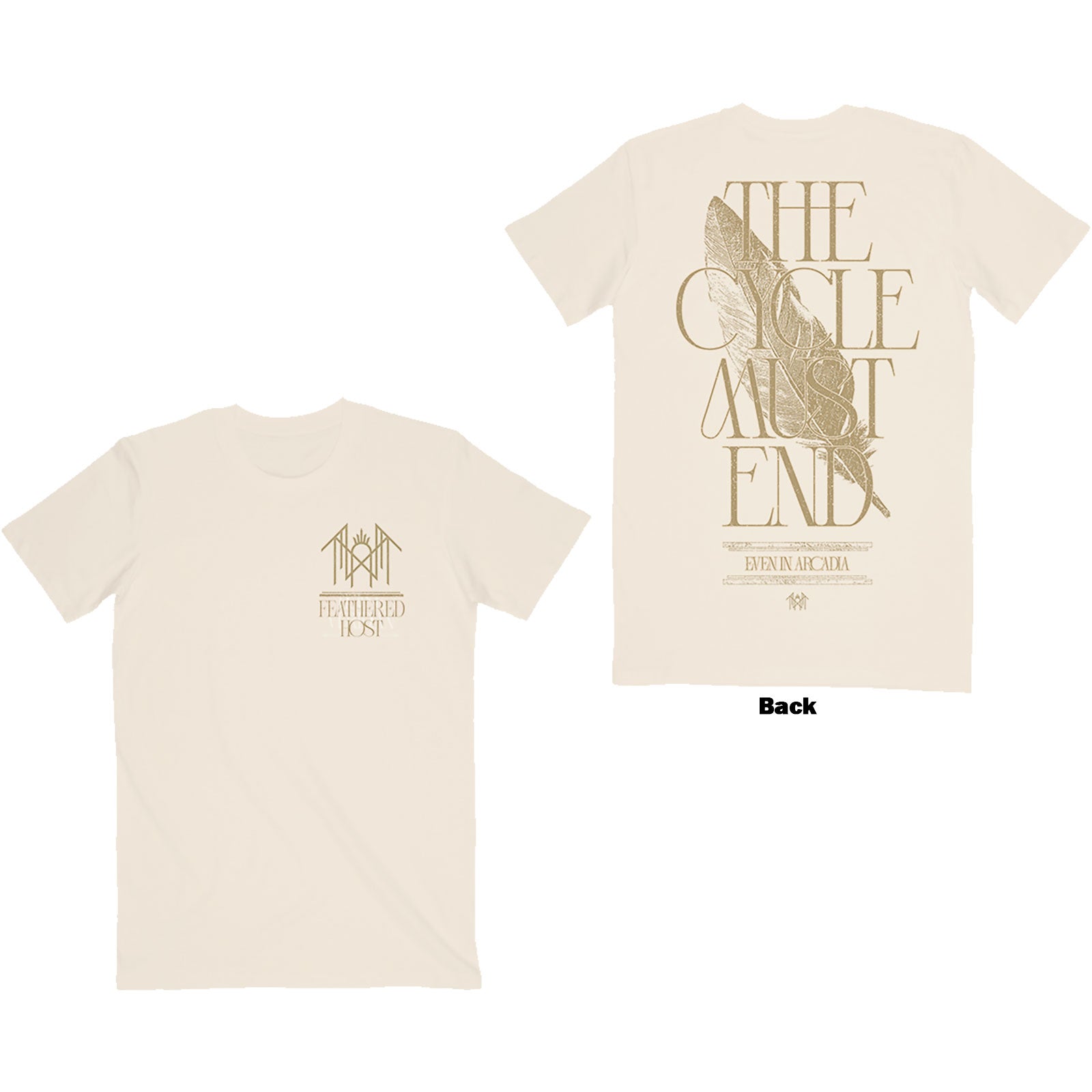 Sleep Token: The Cycle Must End (Natural) T-shirt – officielt merchandise