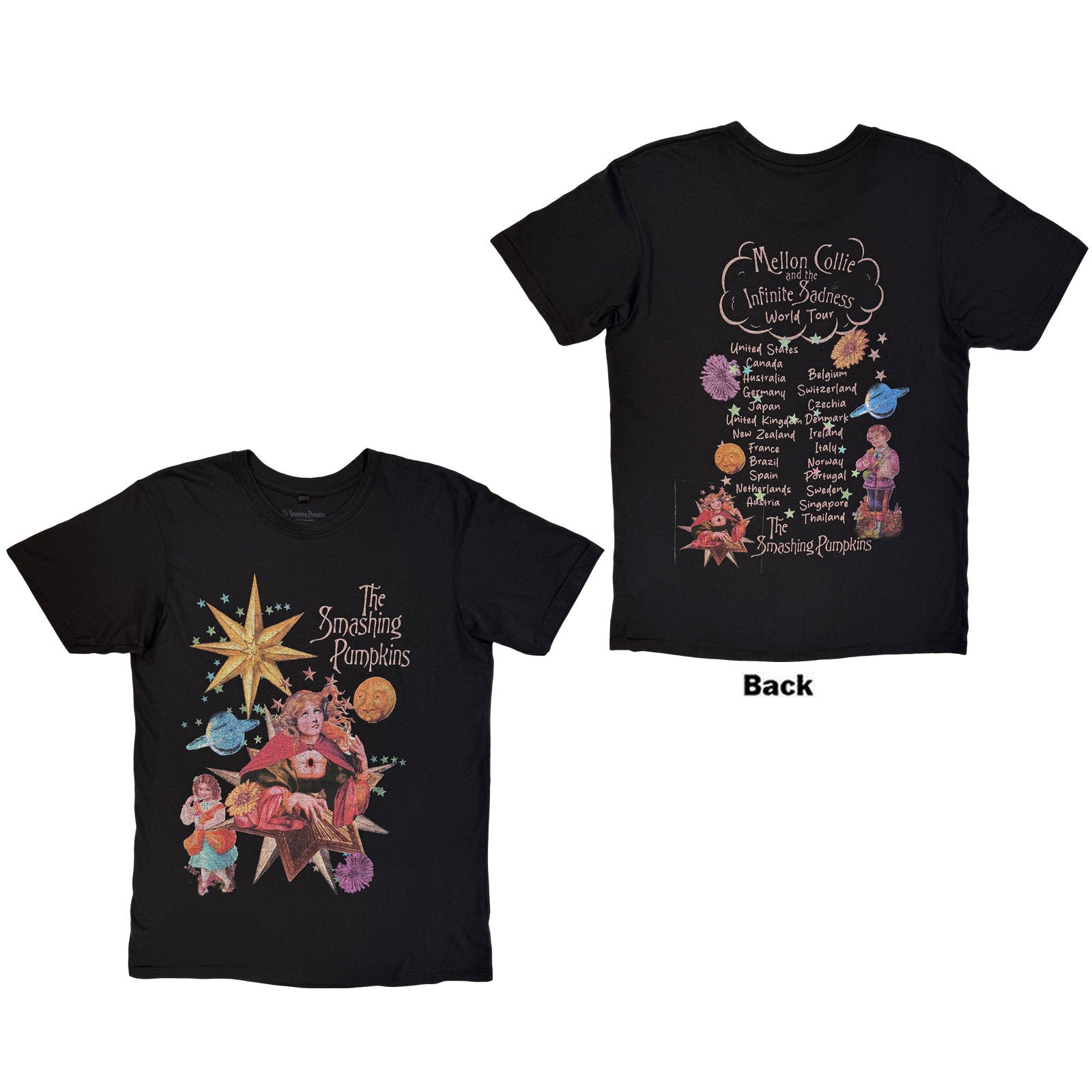 The Smashing Pumpkins: Celestial Collage T-shirt – officielt merchandise