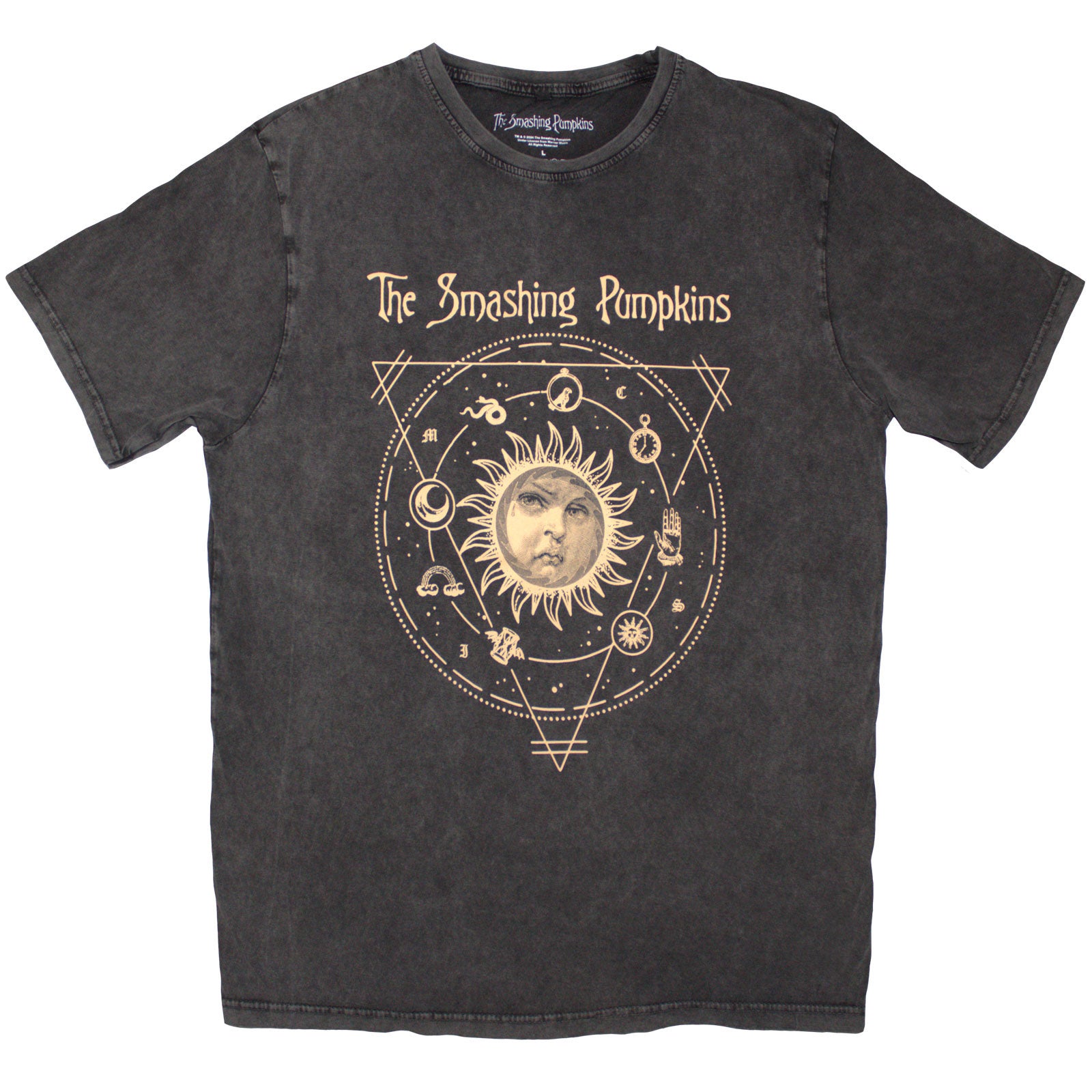 The Smashing Pumpkins: Celestial Sun Stone Wash T-Shirt (Wash)