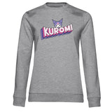 Kuromi Retro Pop Logo Girly Sweatshirt