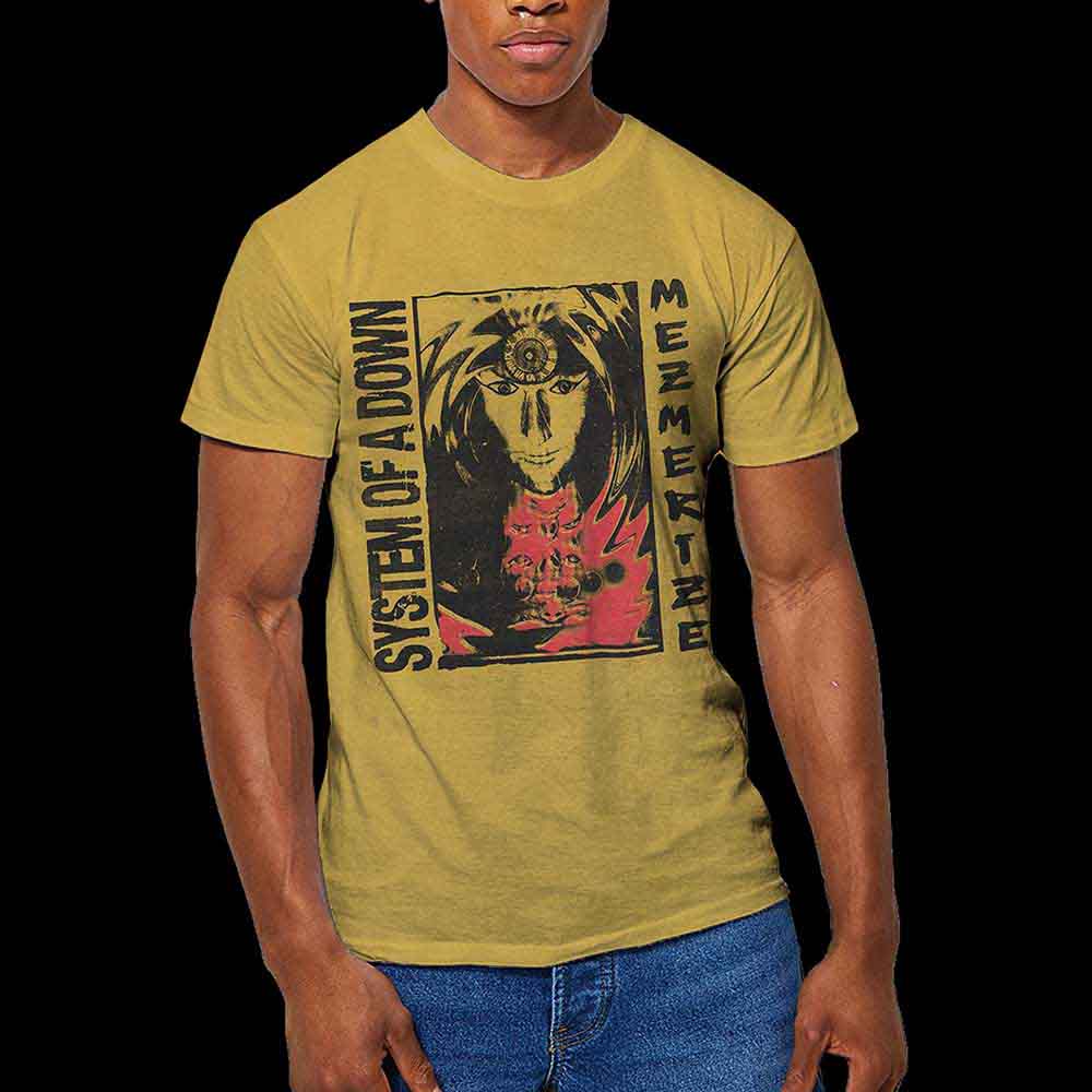 System Of A Down: Reflections (Mustard Yellow Mineral Wash) (Wash Collection) T-shirt – officielt merchandise