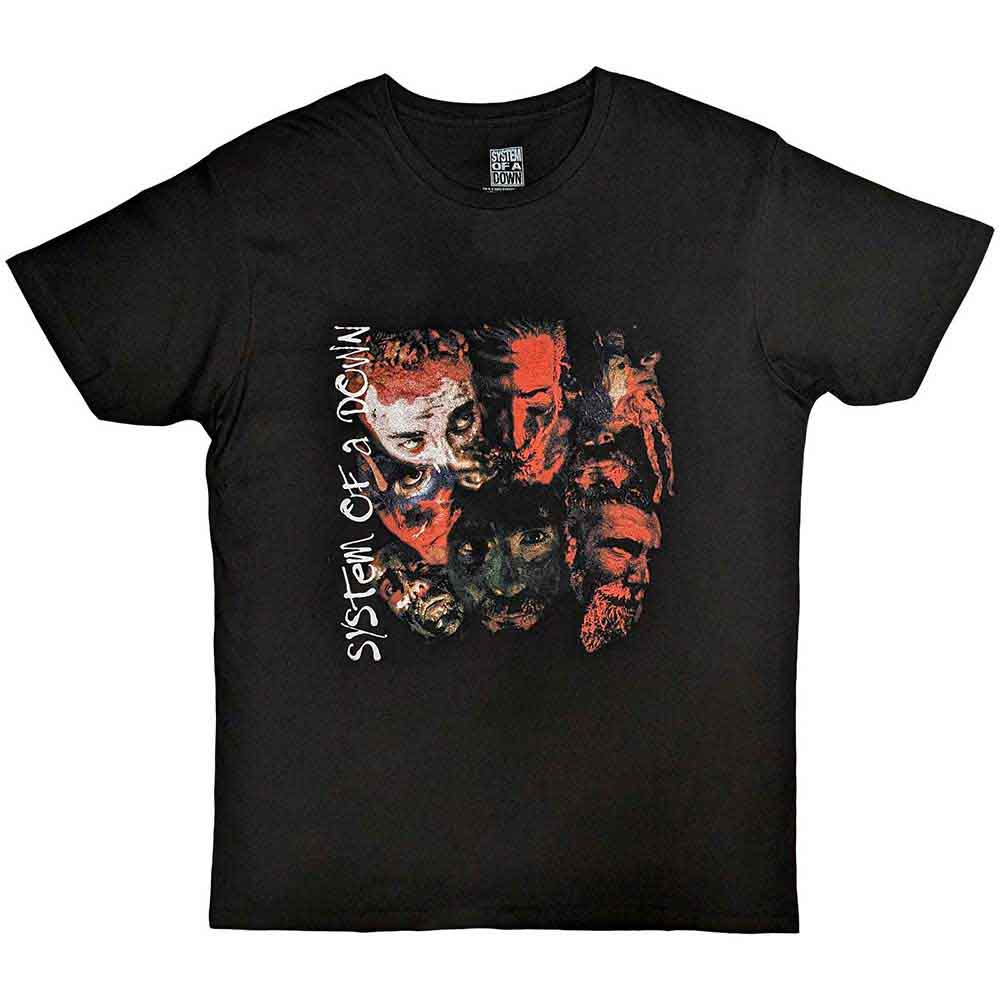 System Of A Down: Painted Faces T-shirt – officielt merchandise