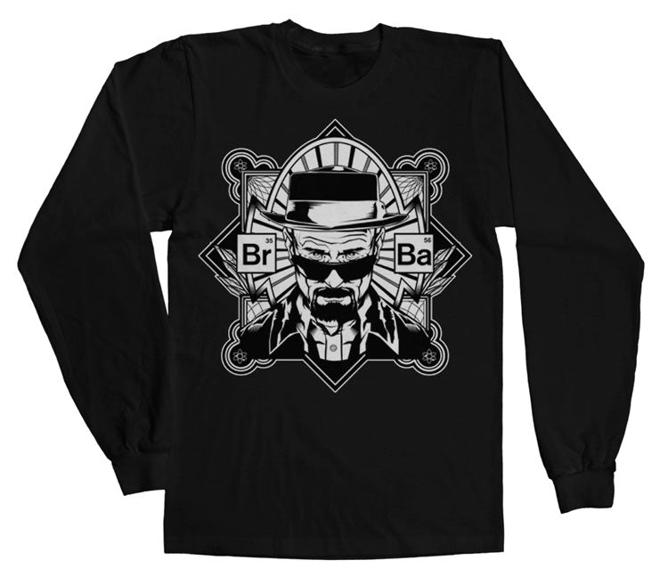 Breaking Bad Br-Ba Heisenberg Long Sleeve T-Shirt  fra MerchHub.dk