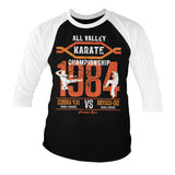 All Valley Karate Championship Baseball 3/4 Sleeve Tee Baseball 3/4 Sleeve Tee fra Cobra Kai