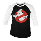 Ghostbusters Distressed Baseball 3/4 Sleeve Tee Baseball 3/4 Sleeve Tee fra Ghostbusters