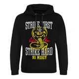 Cobra Kai Strike First - Strike Hard - No Mercy Epic Hoodie  fra MerchHub.dk