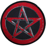 Generic: Red Pentagram Patch – officielt merchandise