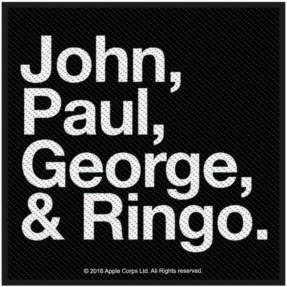 The Beatles: John - Paul - George & Ringo Patch – officielt merchandise