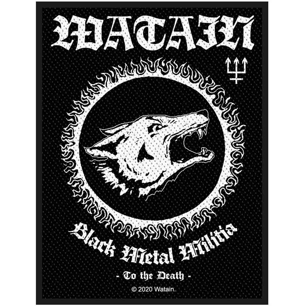 Watain: Black Metal Militia Patch – officielt merchandise