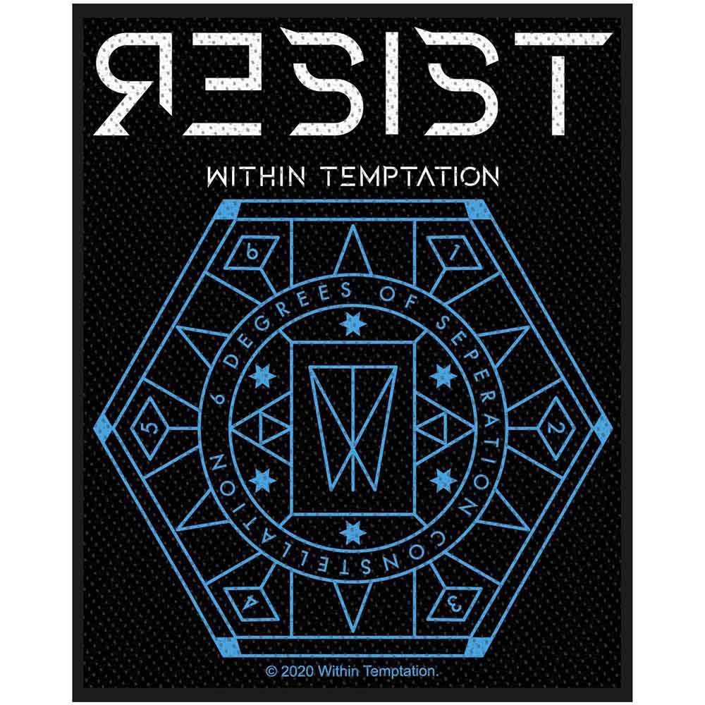 Within Temptation: Resist Hexagon Patch – officielt merchandise