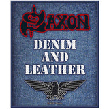 Saxon: Denim & Leather Patch – officielt merchandise