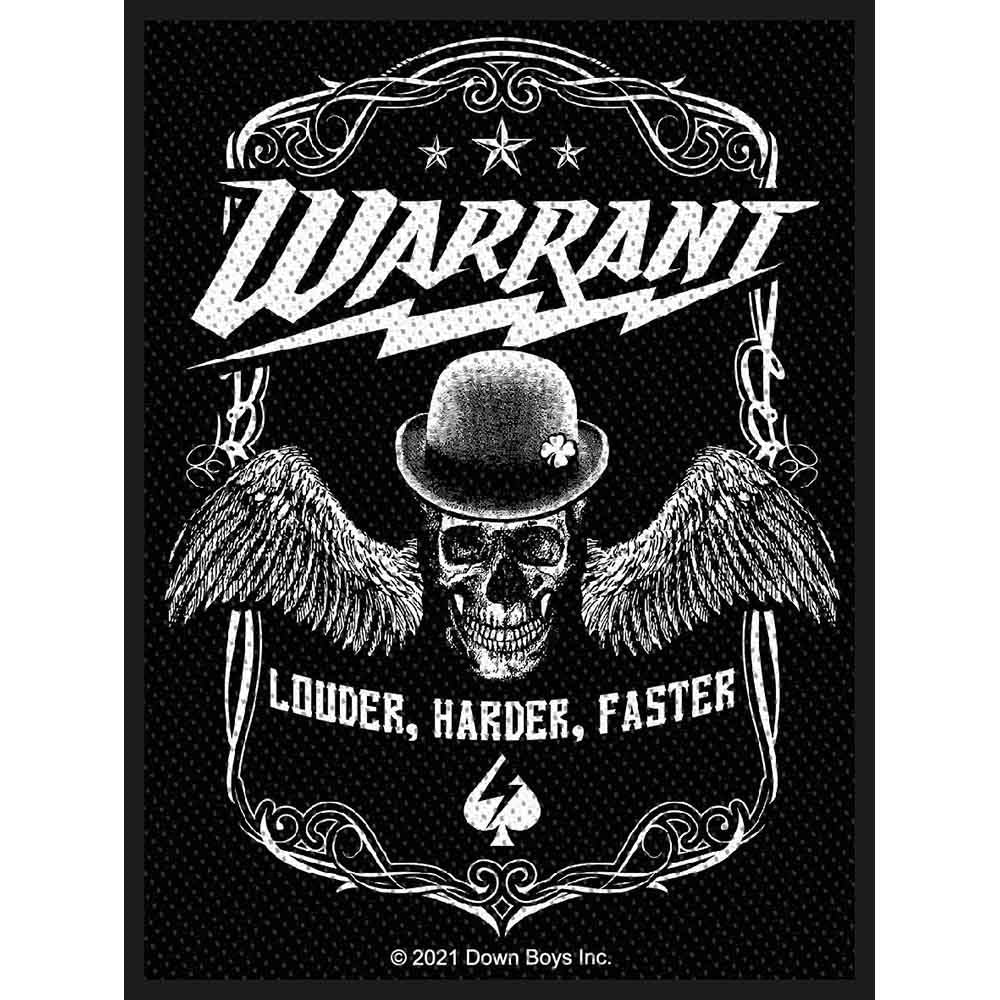 Warrant: Louder Harder Faster Patch – officielt merchandise