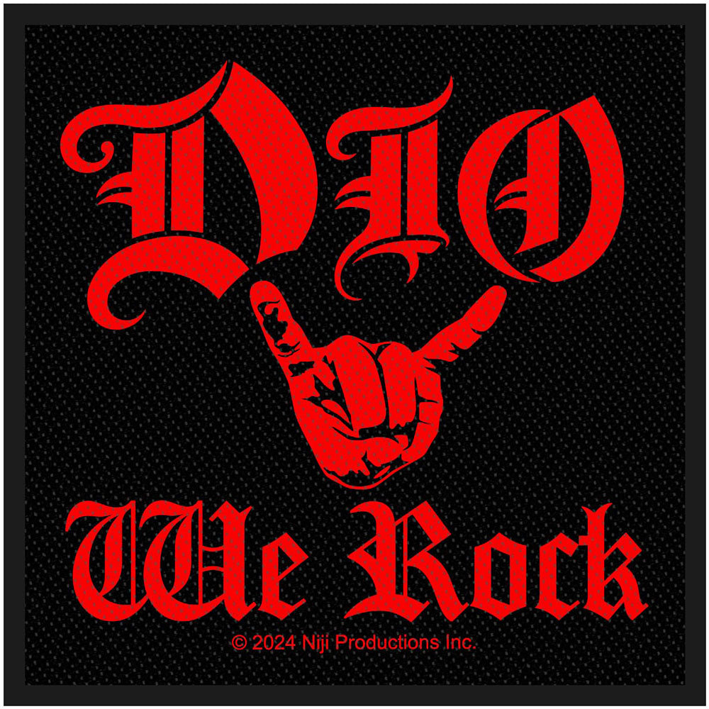 Dio: We Rock Standard Patch