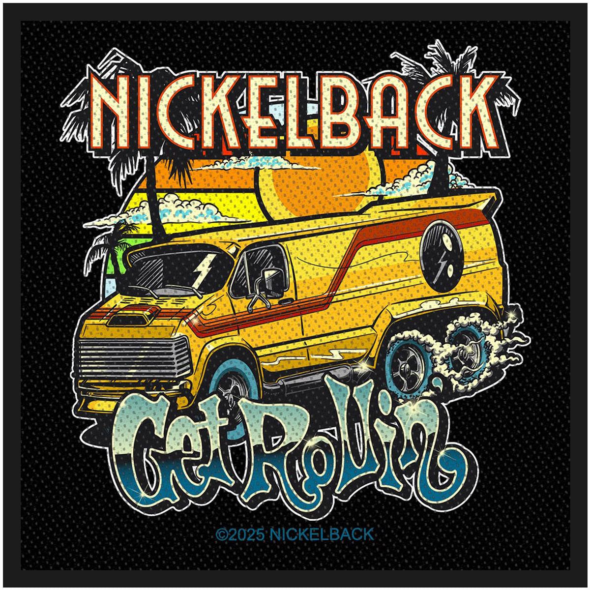 Nickelback: Get Rollin' Patch – officielt merchandise