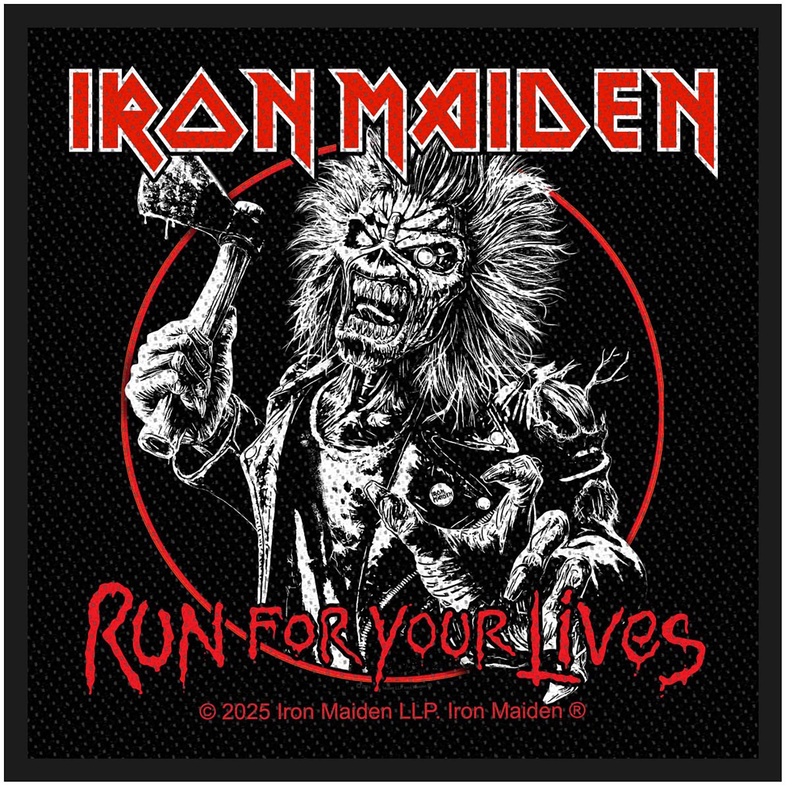 Iron Maiden: Run For Your Lives Standard Woven Patch