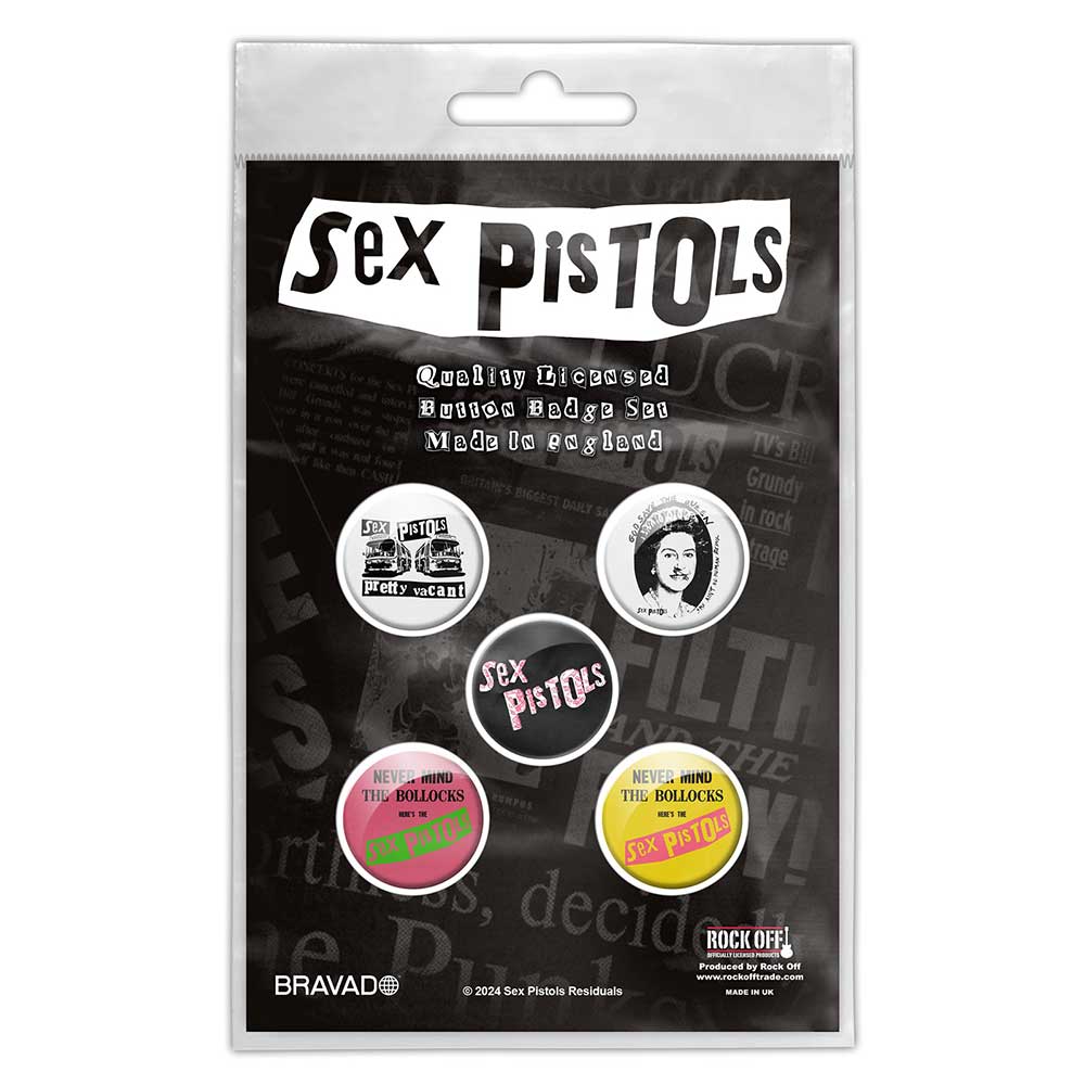 The Sex Pistols: Never Mind The B**** Button Badge Pack
