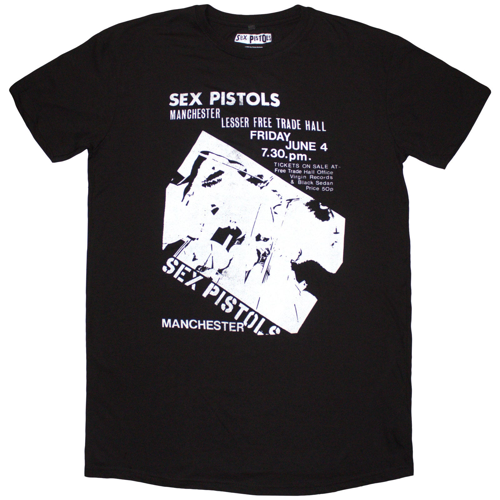 The Sex Pistols: Manchester Flyer T-Shirt Dress (Kvinder)