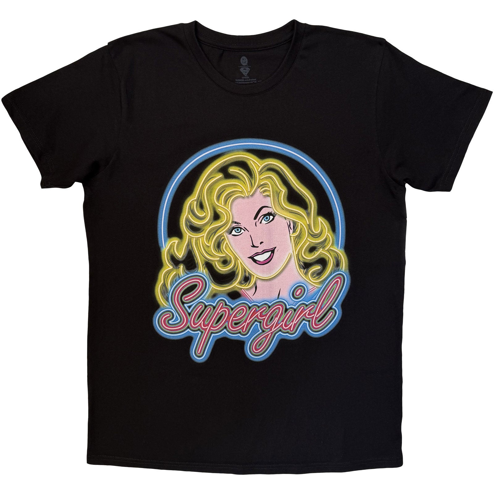 DC Comics: Supergirl Neon T-shirt – officielt merchandise