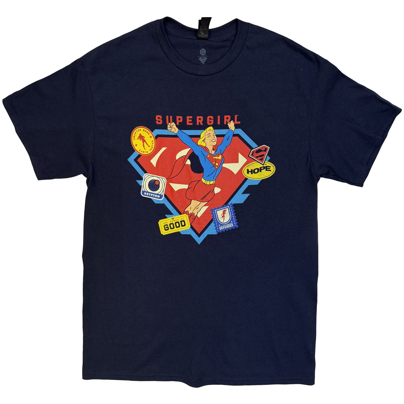 DC Comics: Supergirl Stickers T-shirt – officielt merchandise