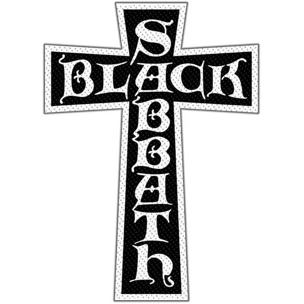 Black Sabbath: Cross Logo Cut Out Standard Patch