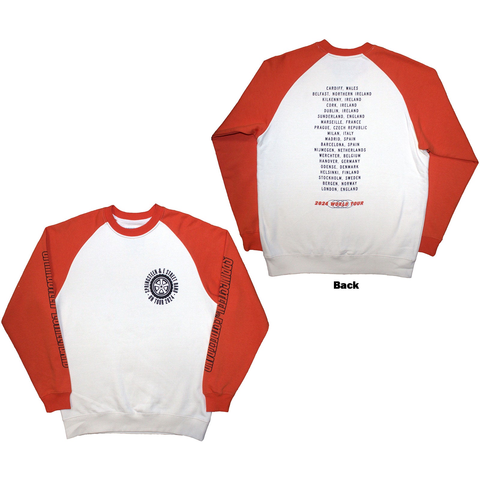 Bruce Springsteen: Tour '24 Wheel Raglan T-Shirt