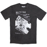The Sex Pistols: Manchester Flyer Stone Wash T-Shirt (Wash)