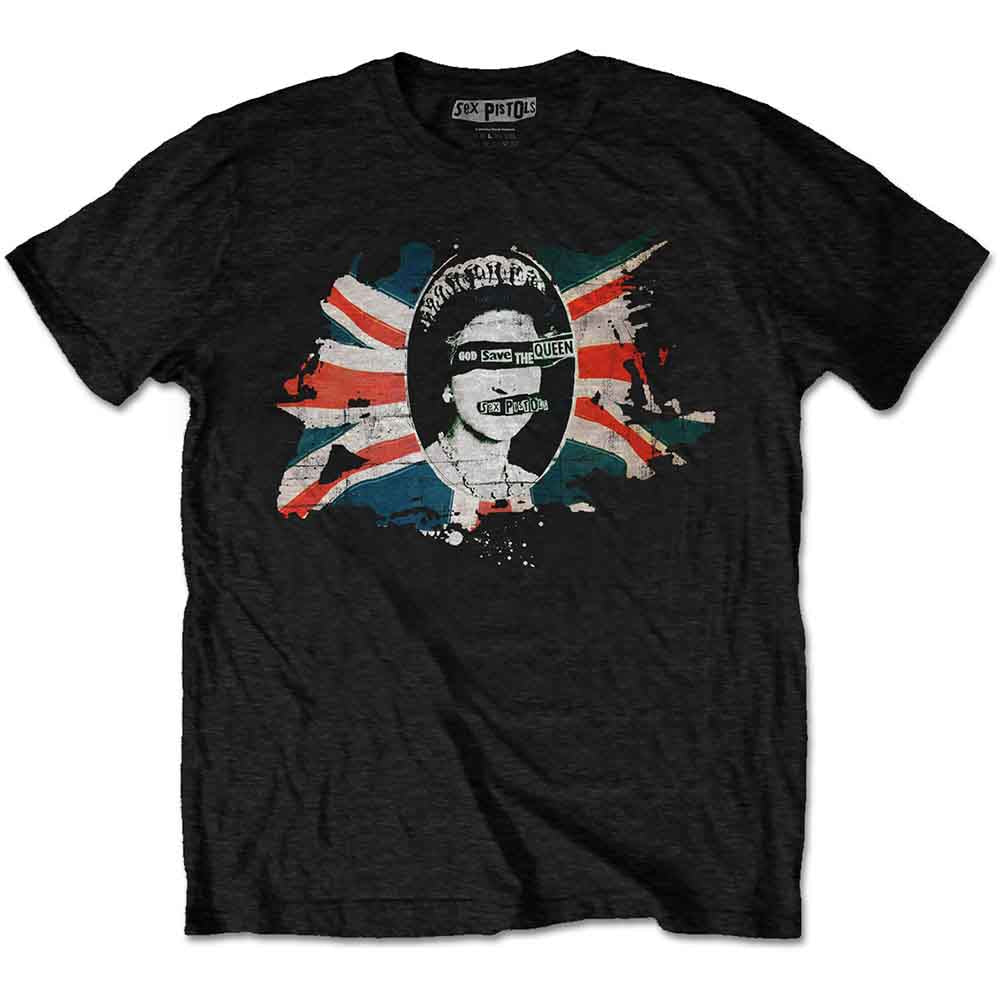 The Sex Pistols: God Save The Queen Flag T-shirt – officielt merchandise