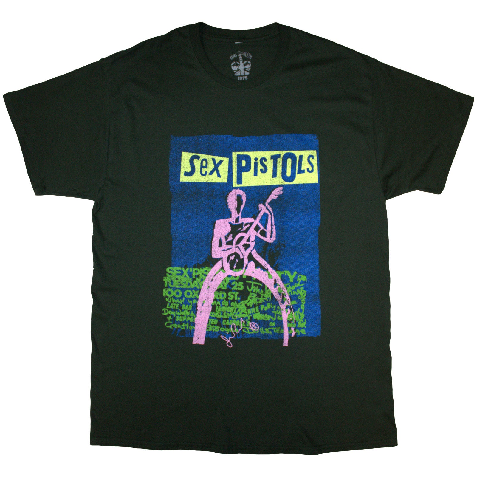The Sex Pistols: Guitar Cartoon T-Shirt