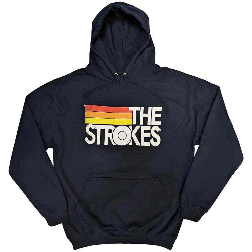 The Strokes: Logo & Stripes Hoodie – officielt merchandise
