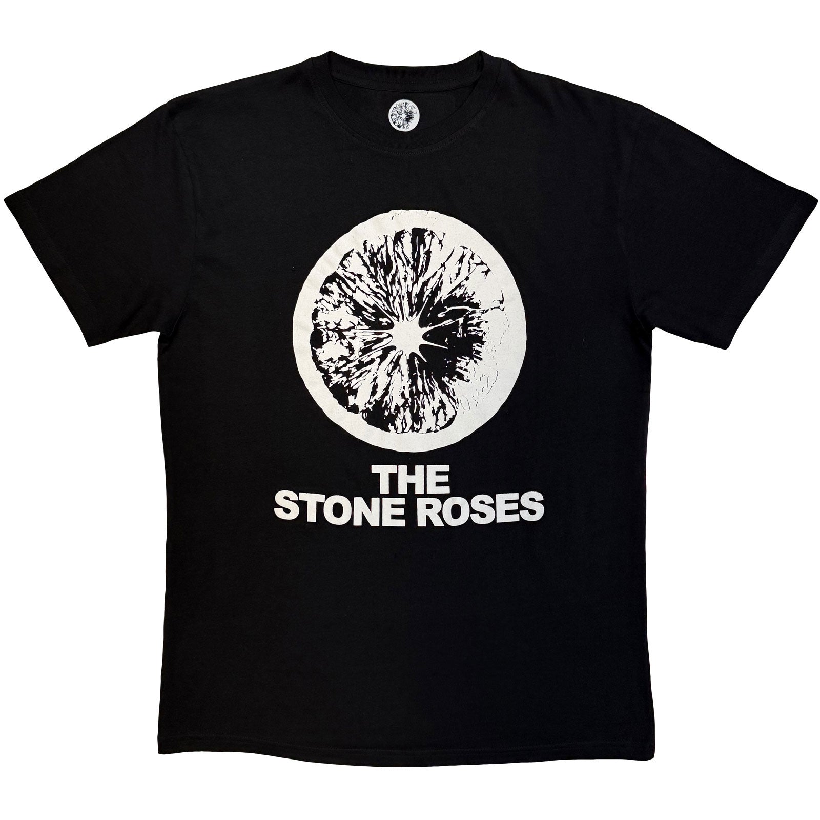 The Stone Roses: Logo & Lemon Mono T-shirt – officielt merchandise