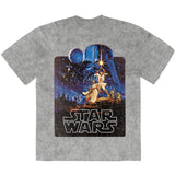 Star Wars: Luke & Leia Pose Stone Wash T-Shirt (Wash)