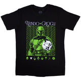 Star Wars: The Mandalorian Mando & Grogu Neon T-Shirt