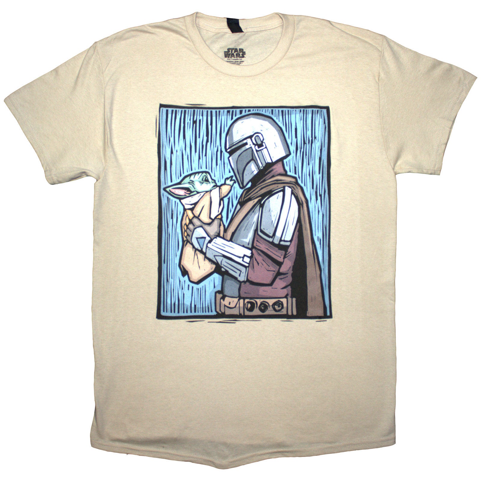 Star Wars: The Mandalorian Holding Grogu T-Shirt