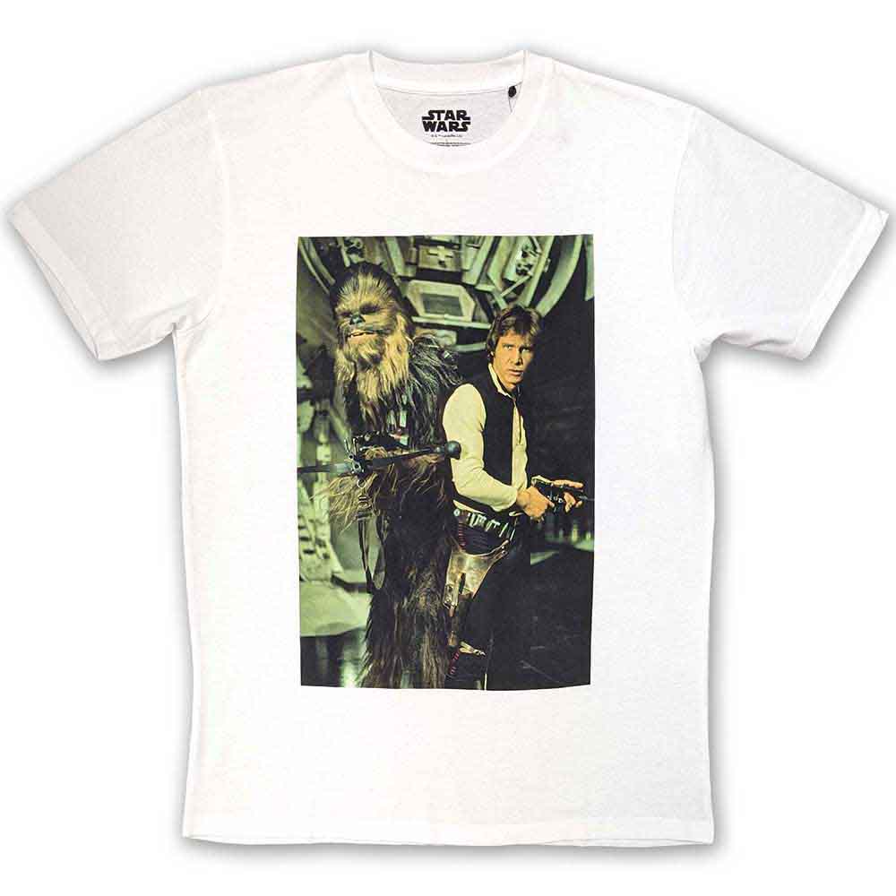 Star Wars: Chewbacca & Han Stare T-shirt – officielt merchandise