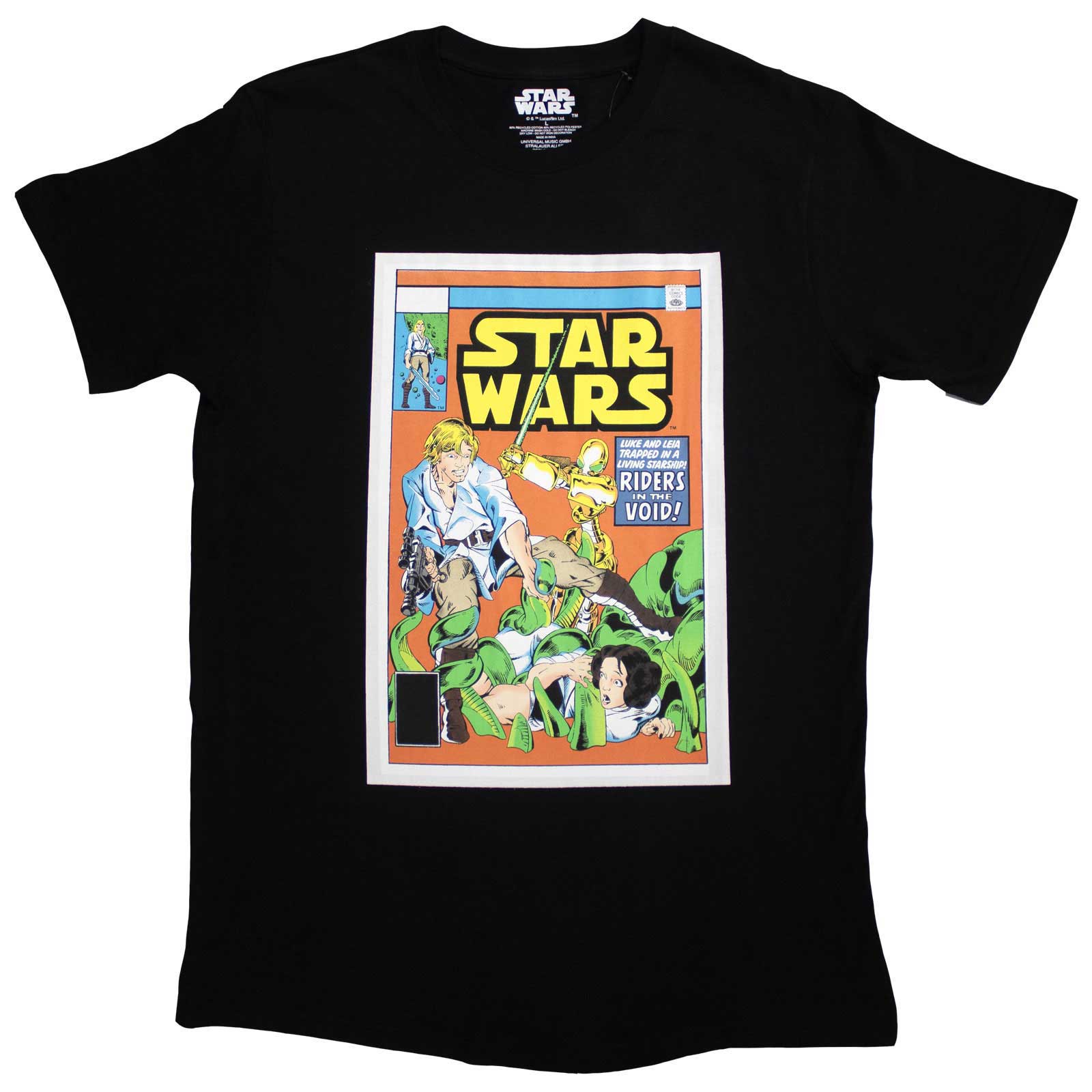 Star Wars: Luke & Leia Comic Cover T-Shirt